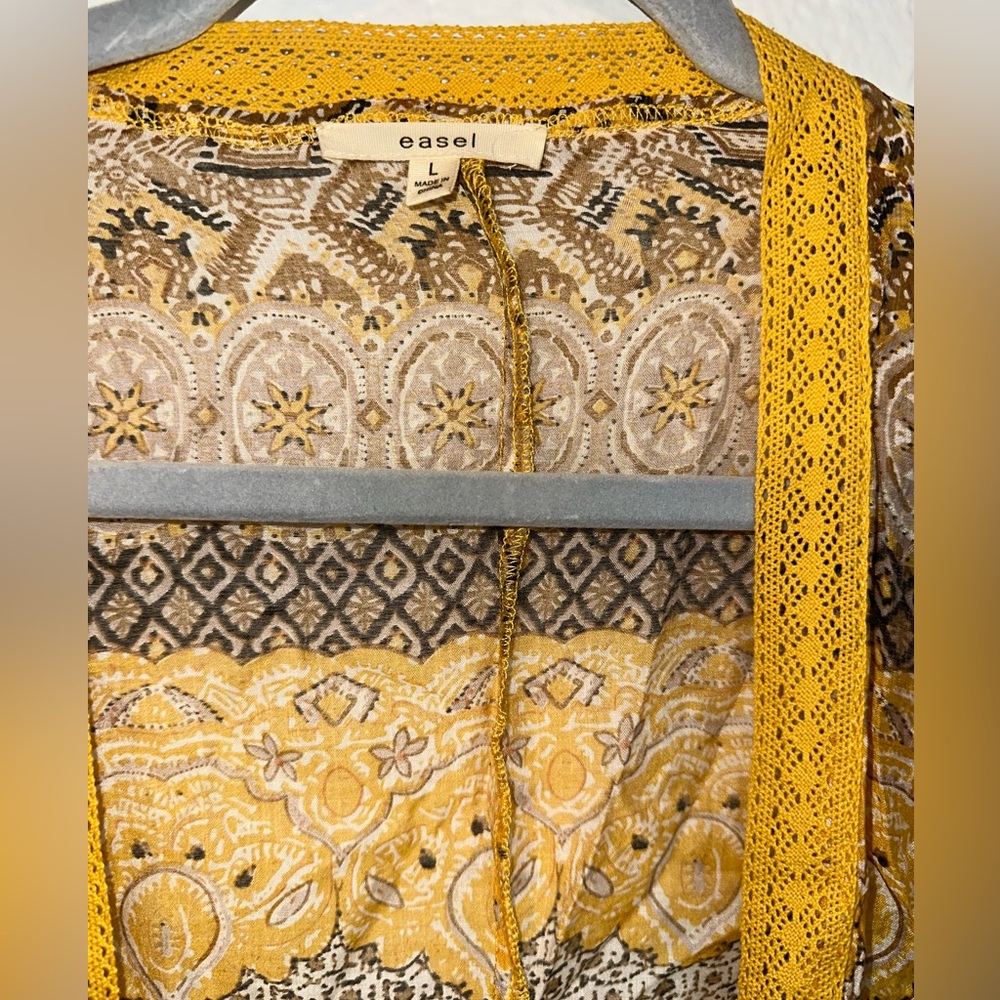 Easel Sunlit Patchwork Kimono - image 5